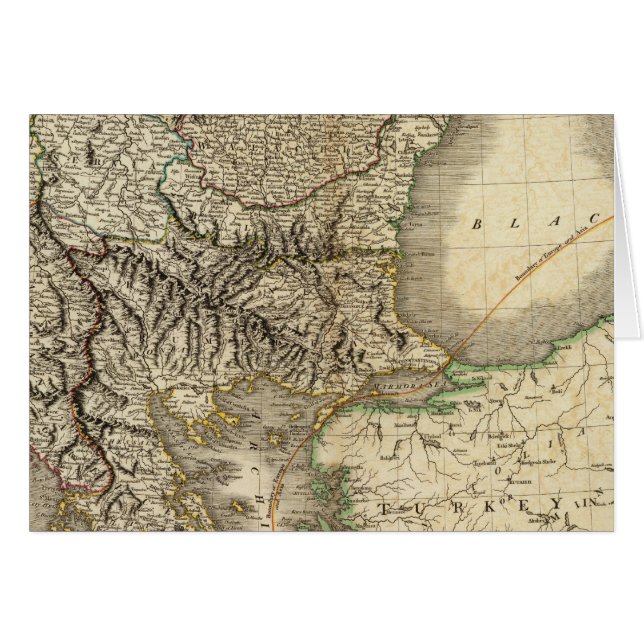 Cartão Turquia na Europa 7 (Frente Horizontal)