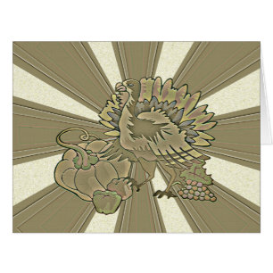 Cartão Turquia no Dia de Ação de Graças -