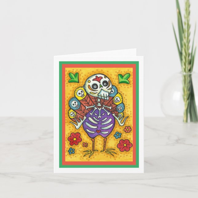 CARTÃO TURQUIA OSSOS COORDENTES AGRADECENDO AO CÉU DAS AV (Frente)