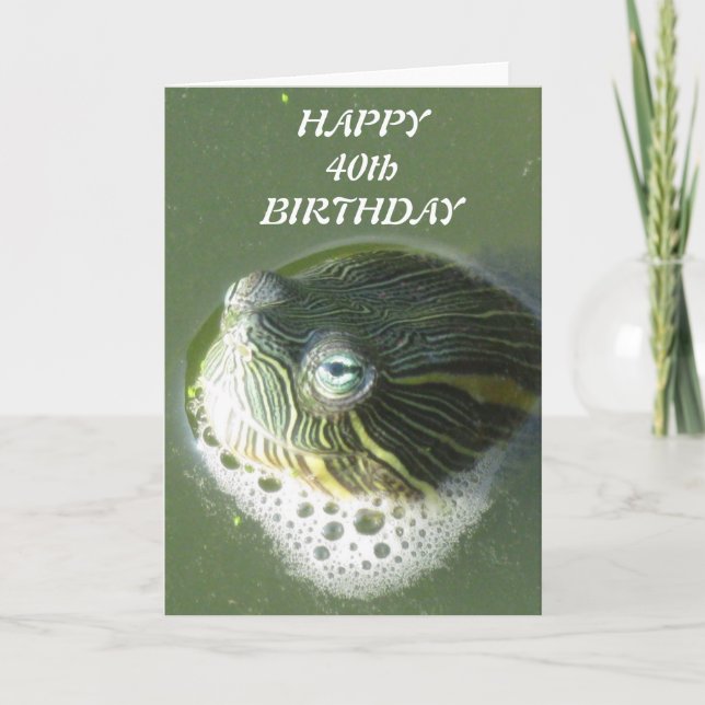 Cartão Turtle Eyes Birthday Cards (Frente)