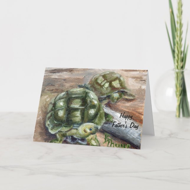 Cartão turtle Friends Father's Day Card (Frente)