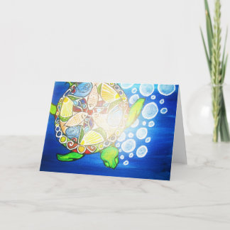 Cartão Turtle Mandala Greeting Card