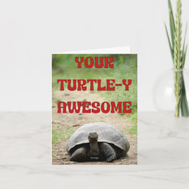 Cartão Turtley Adorável Aniversário Deseja uma Estrela Le