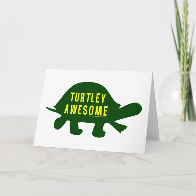 Cartão Turtley Totalmente Incrível (Frente)
