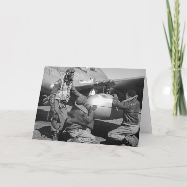 Cartão Tuskegee Airmen, 1945 (Frente)