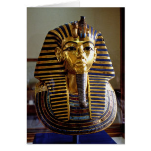Cartão Tutankhamun - Máscara de enterro