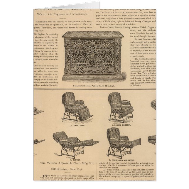 Cartão Tuttle and Bailey Manufacturing Company (Frente)