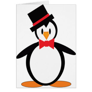 Cartão Tuxedo-Pengo