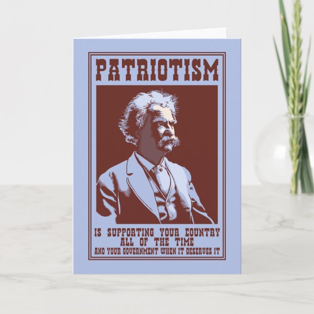 Cartão Twain - Patriotismo (Frente)