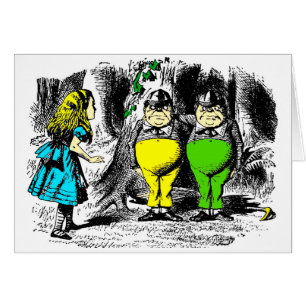 Cartão Tweedle Dee & Tweedle Dum