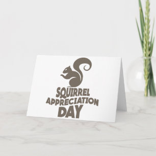 Cartão Twenty-first January - Squirrel Appreciation Day