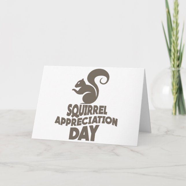 Cartão Twenty-first January - Squirrel Appreciation Day (Frente)