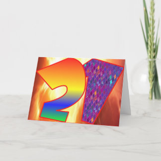 Cartão Twenty-One LEGAL IN MOST STATES Birthday Card