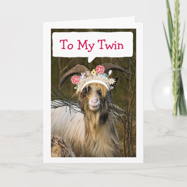 CARTÃO TWIN, BEST FRIEND, BESTSISTER/QUEEN HAPPY BIRTHDAY (Frente)