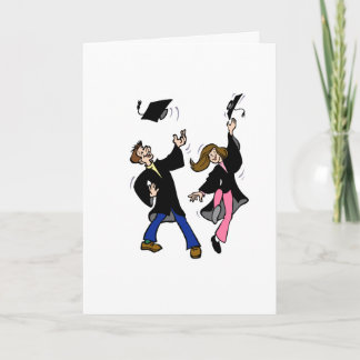 Cartão Twin Boy & Girl Graduates
