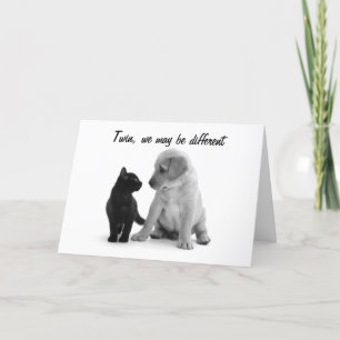CARTÃO TWIN HUMOR=ANIVERSÁRIO DIVERTIDO PELO MEU TWIN