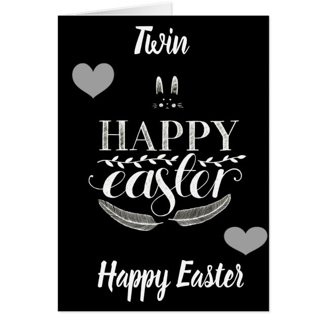 CARTÃO ***TWIN*** MEMÓRIAS COMPARTILHADAS NA PÁSCOA (Frente)