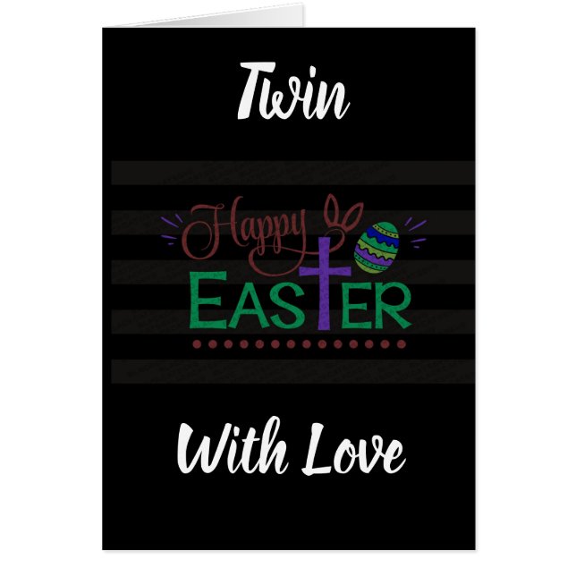 CARTÃO ***TWIN*** MEMÓRIAS COMPARTILHADAS NA PÁSCOA (Frente)