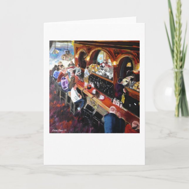 Cartão "Twin Peaks Tavern" by Trina Chow (Frente)