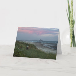 Cartão Twin Rocks With Woman Greeting Card