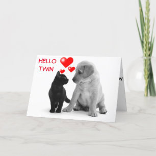 CARTÃO TWIN, SEU ANIVERSÁRIO É UM DIA ESPECIAL PARA MIM!