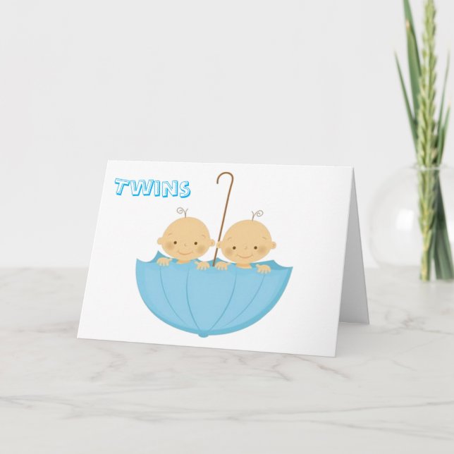 CARTÃO TWINS DOUBLE THE LOVE AND DOUBLE THE FUN (Frente)