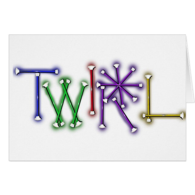 Cartão Twirl (Frente Horizontal)