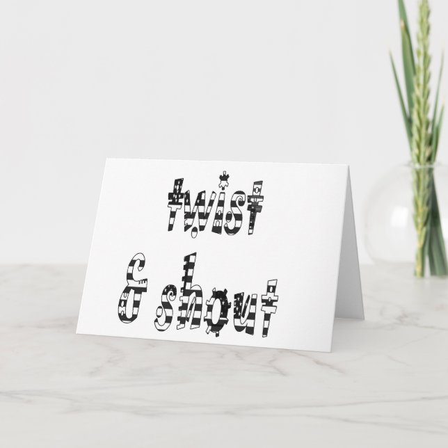 Cartão Twist and Shout (Frente)