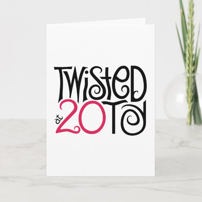 Cartão Twisted at 20ty Card (Frente)