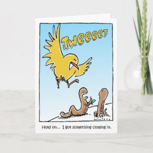 Cartão Twitter Bird Birthday