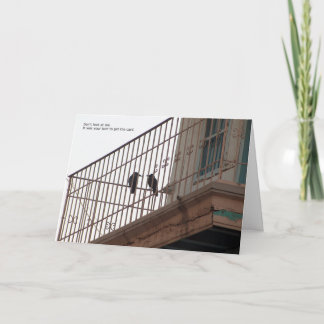 Cartão two crows birthday card