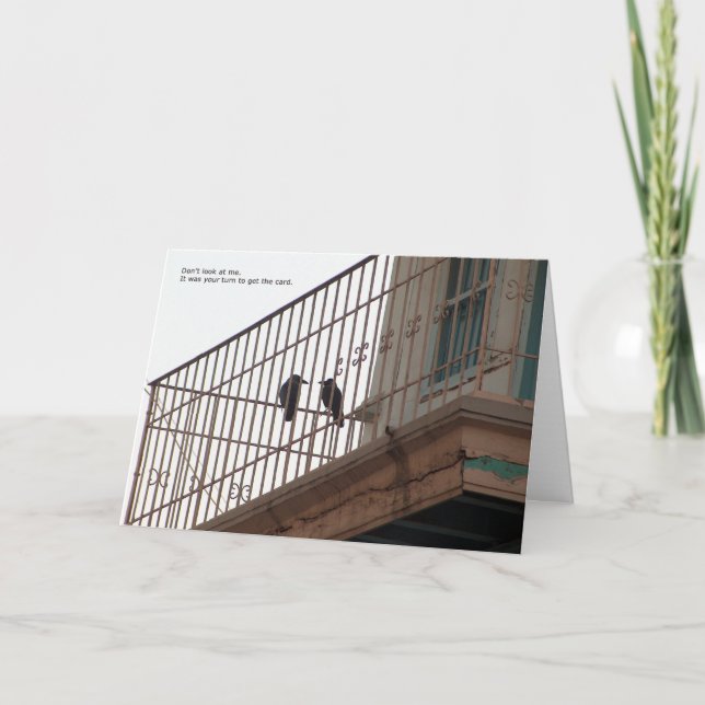 Cartão two crows birthday card (Frente)