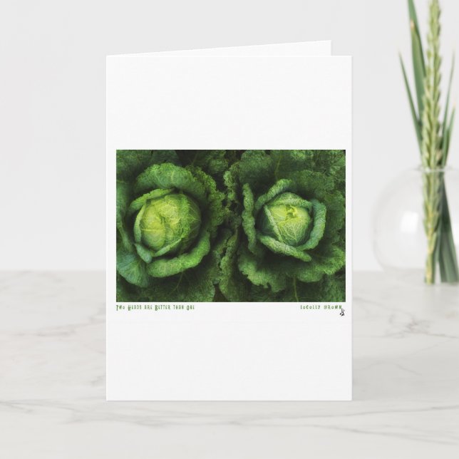 Cartão Two Heads (Frente)