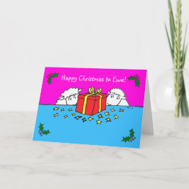 Cartão Two Little Sheep Gift Christmas Card