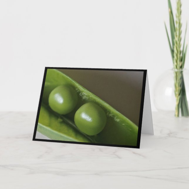 Cartão Two Peas in a Pod Card (Blank) (Frente)