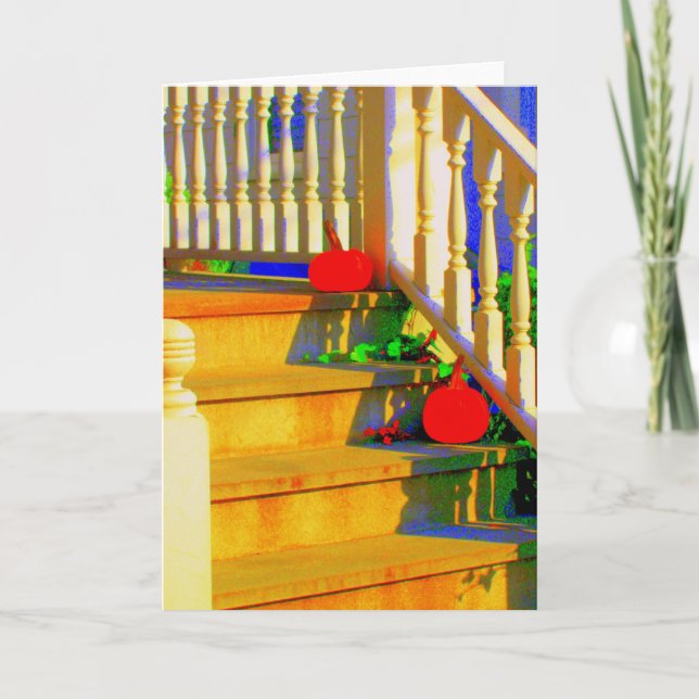 Cartão 'Two Pumpkins' Blank Greeting Card (Frente)