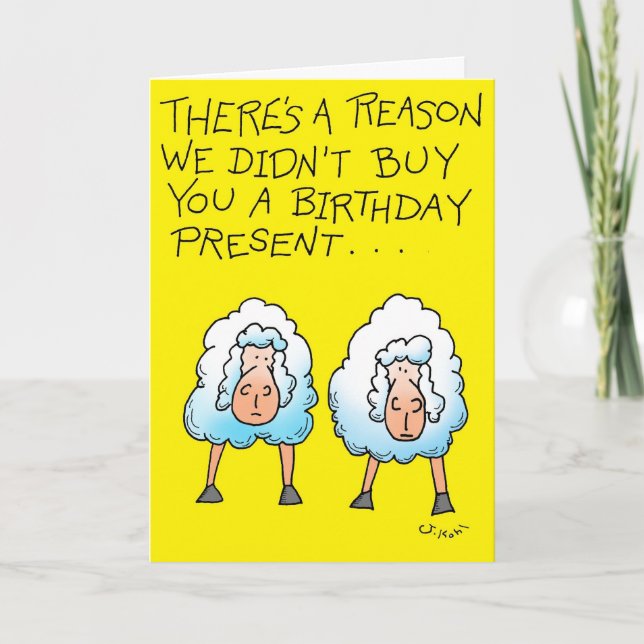 Cartão Two Sheep (Frente)