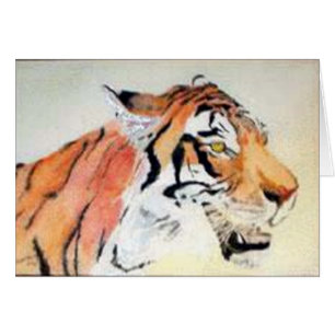 Cartão Tyger Tyger que queima-se brilhante