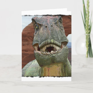 Cartão Tyrannosaurus Rex Dinosaur