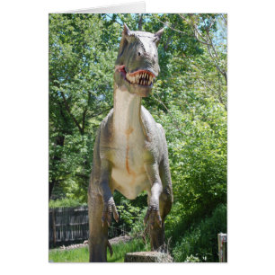 Cartão Tyrannosaurus T-Rex Dinossaur