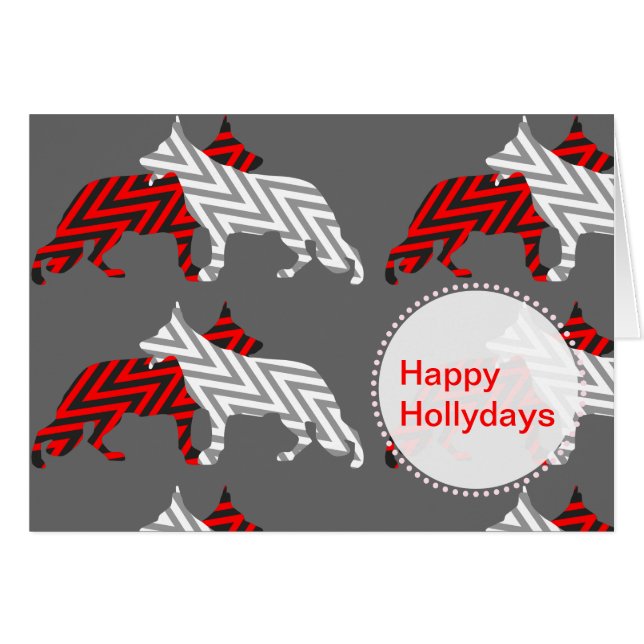 Cartão Tysk schäferhund (Frente Horizontal)