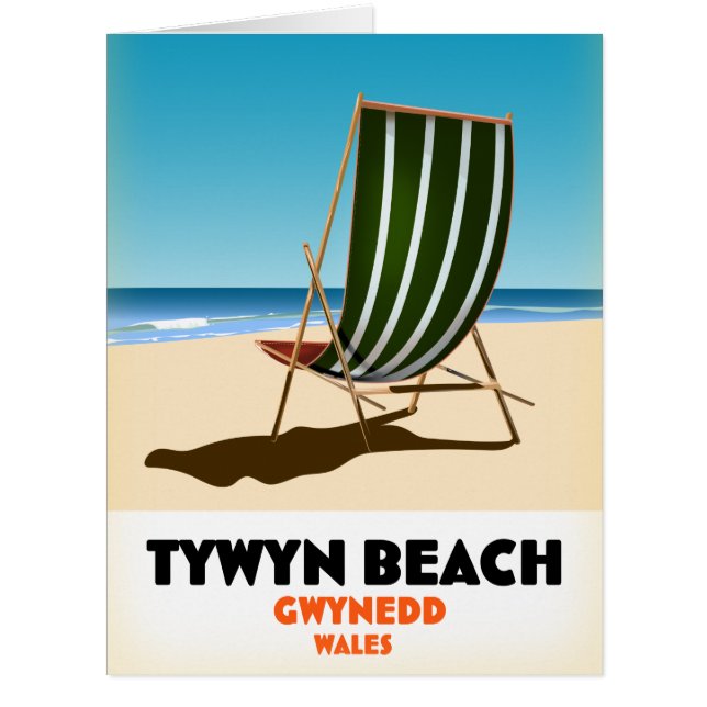 Cartão Tywyn Beach Gwynedd Wales poster (Frente)