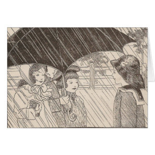 Cartão U é para o guarda-chuva