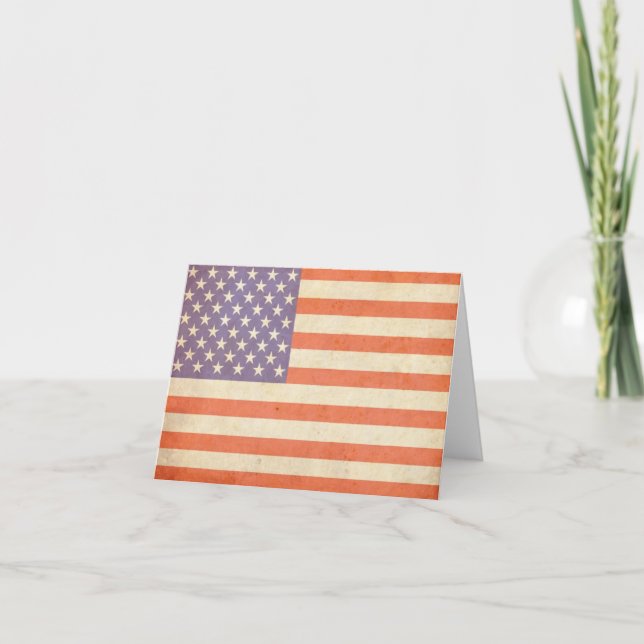 Cartão U.S. Flag Note Card (Frente)