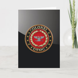 Cartão U.S. Marines: Colonel (USMC Col) [3D]