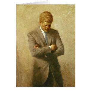 Cartão U.S. Presidente John F. Kennedy por Aaron Shikler