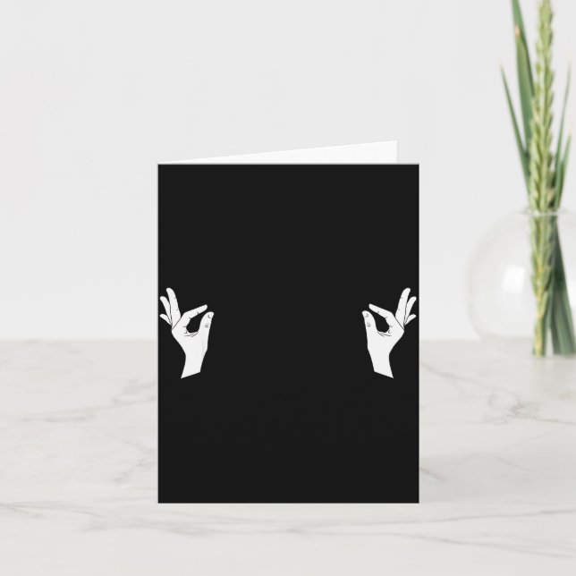 Cartão Ual Innuendo Funny Offensive Adult Humor Gag Raunc (Frente)