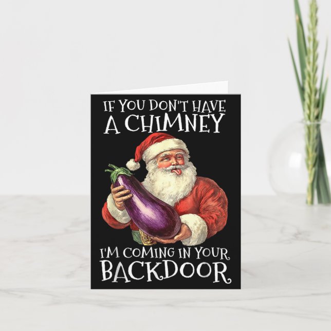 Cartão Ual Innuendo Santa Rude Christmas  (Frente)