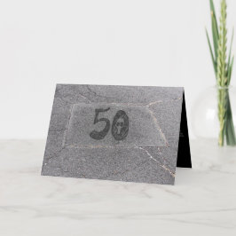 Cartão Uau Escrito Em Pedra Sobre A Colina