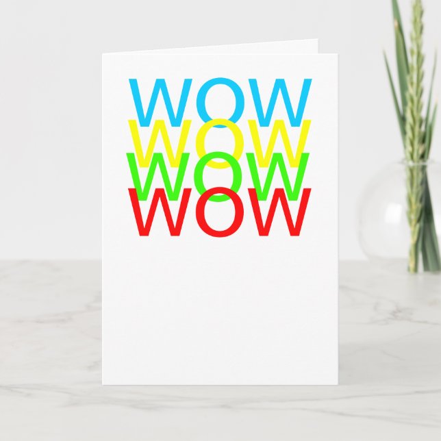 Cartão uau!! Não é seu aniversário!! (Frente)